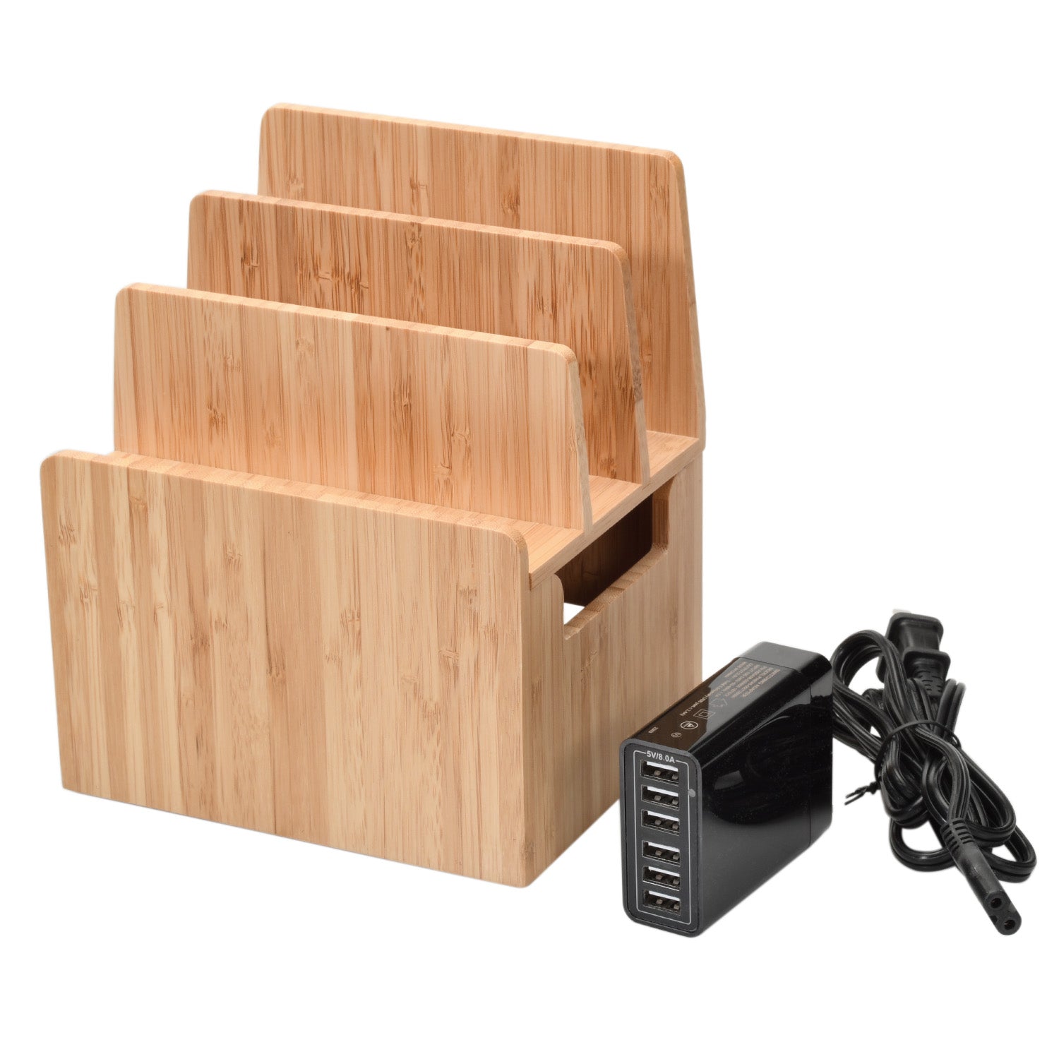 Bamboo Personal Stand & Powermod 5 USB Charger Combo