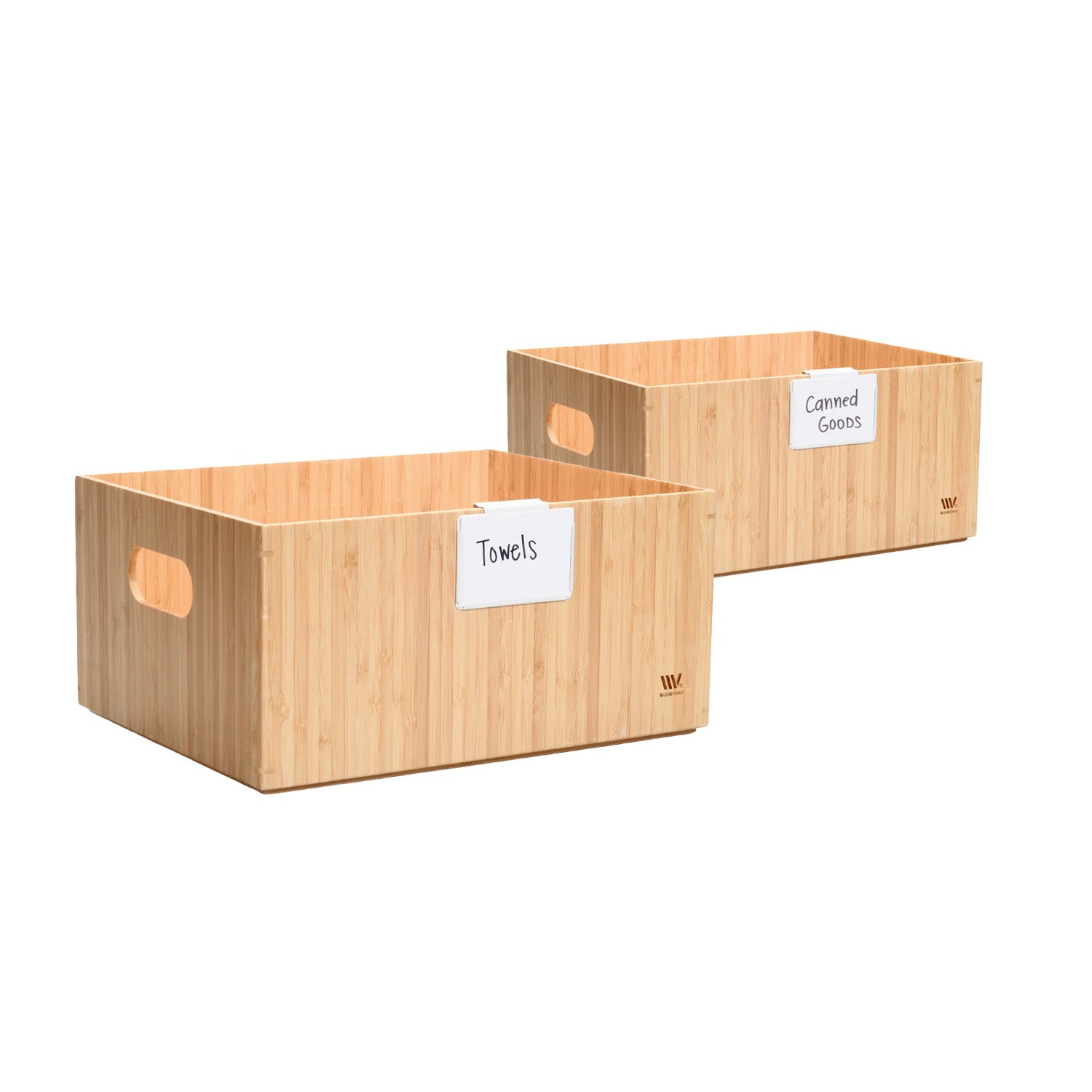 Bamboo Storage Box Combo Large and Small Box Included