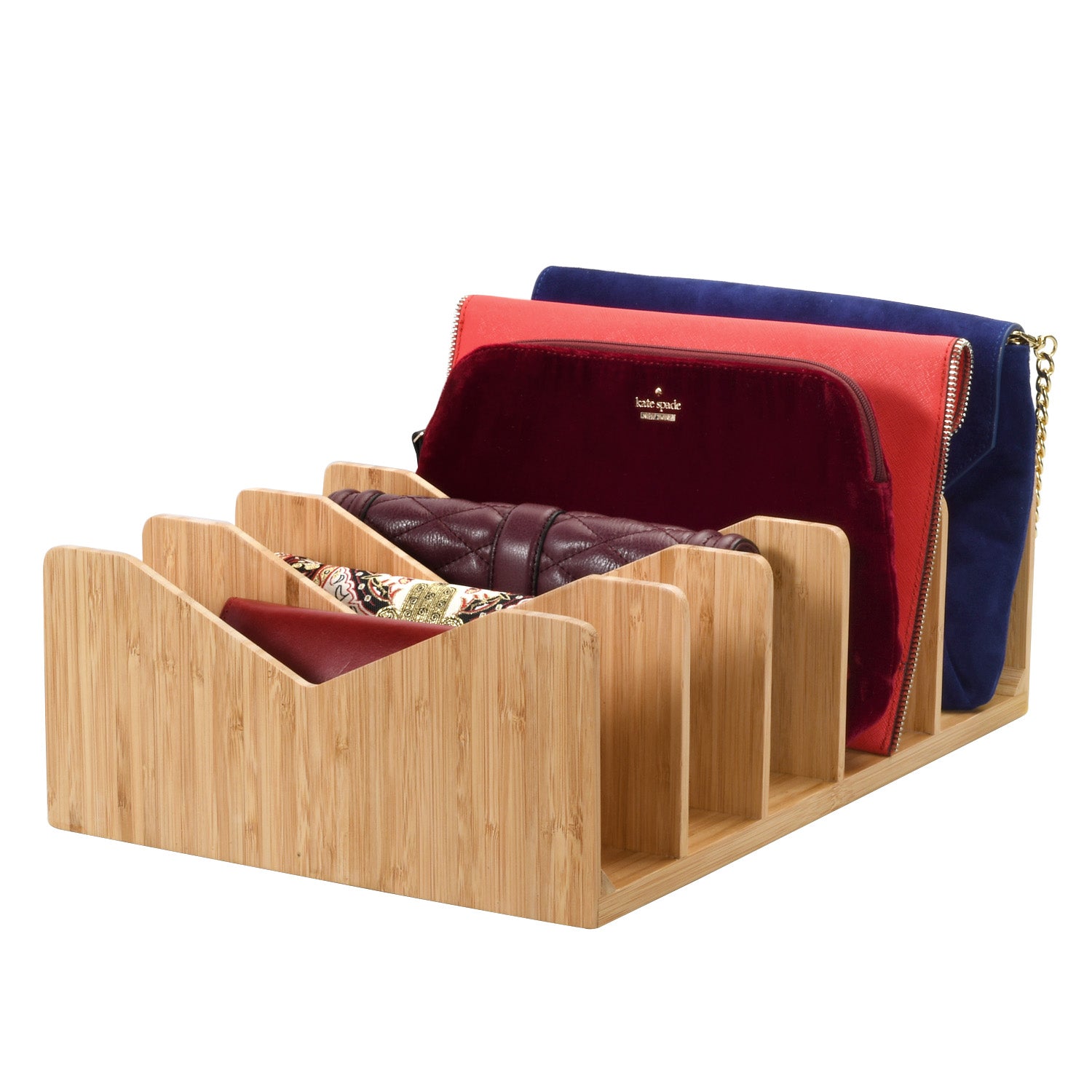 Bamboo Purse & Wallet Organizer