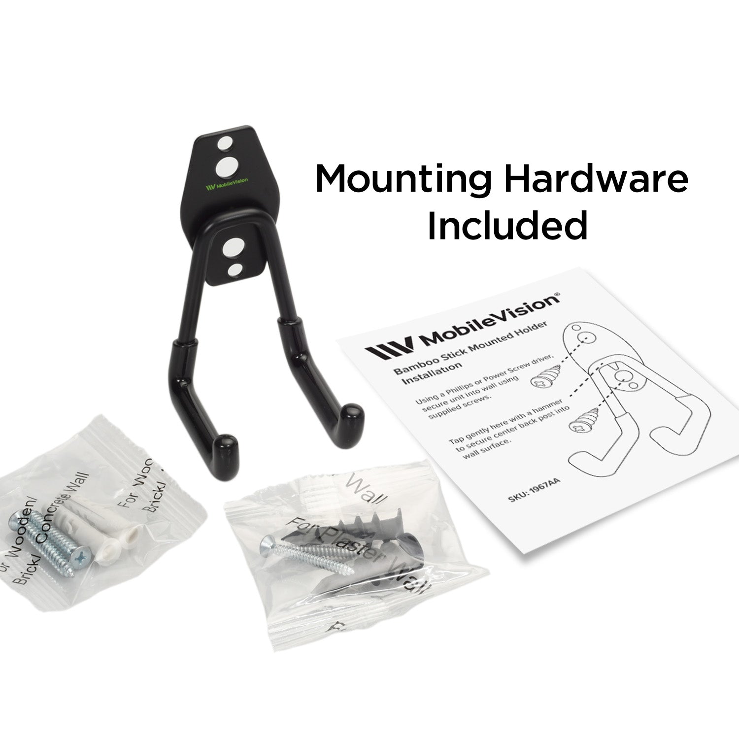 U-Hook for Bamboo Stick Storage