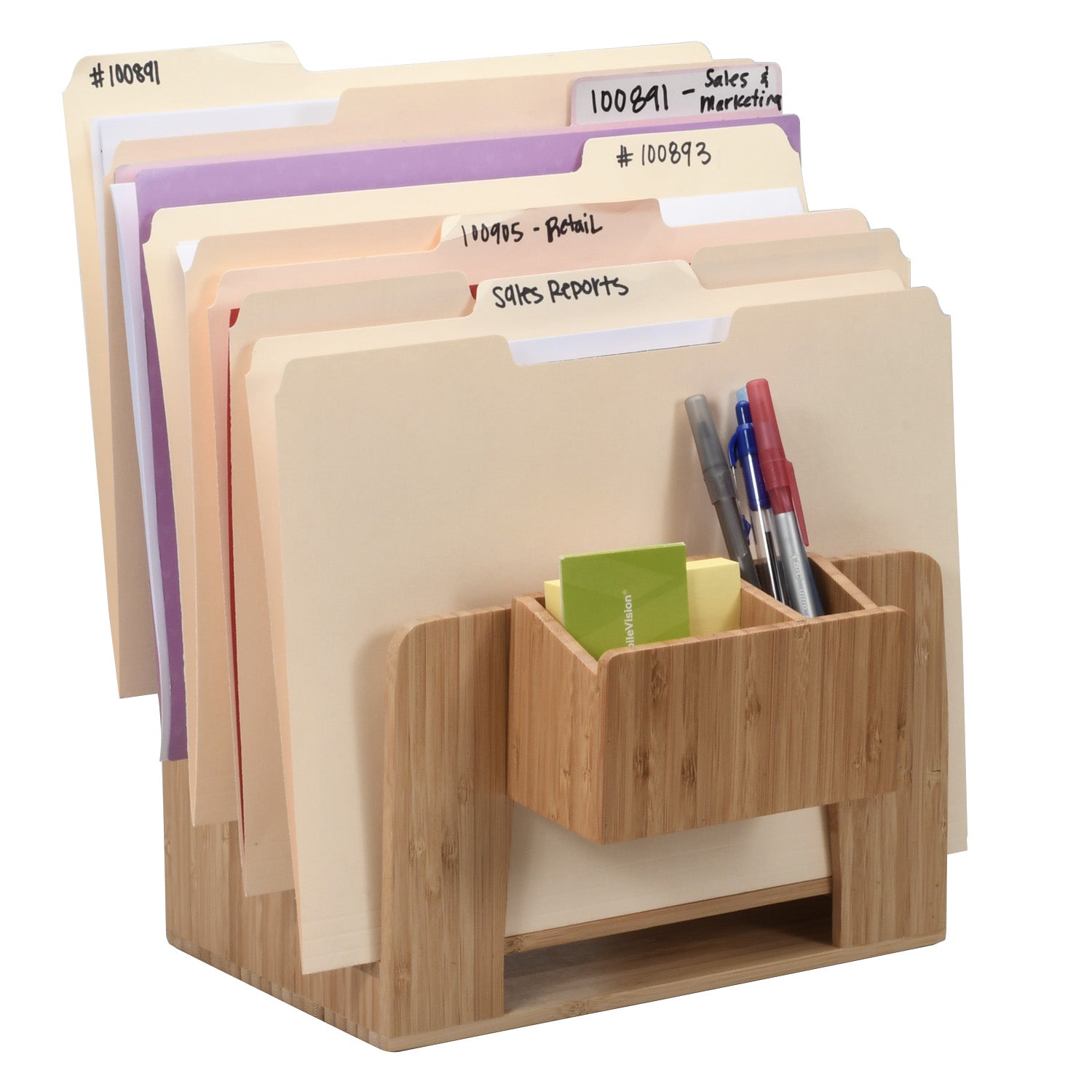 Bamboo Caddy Add-On for Charging Stations and Office Organizers