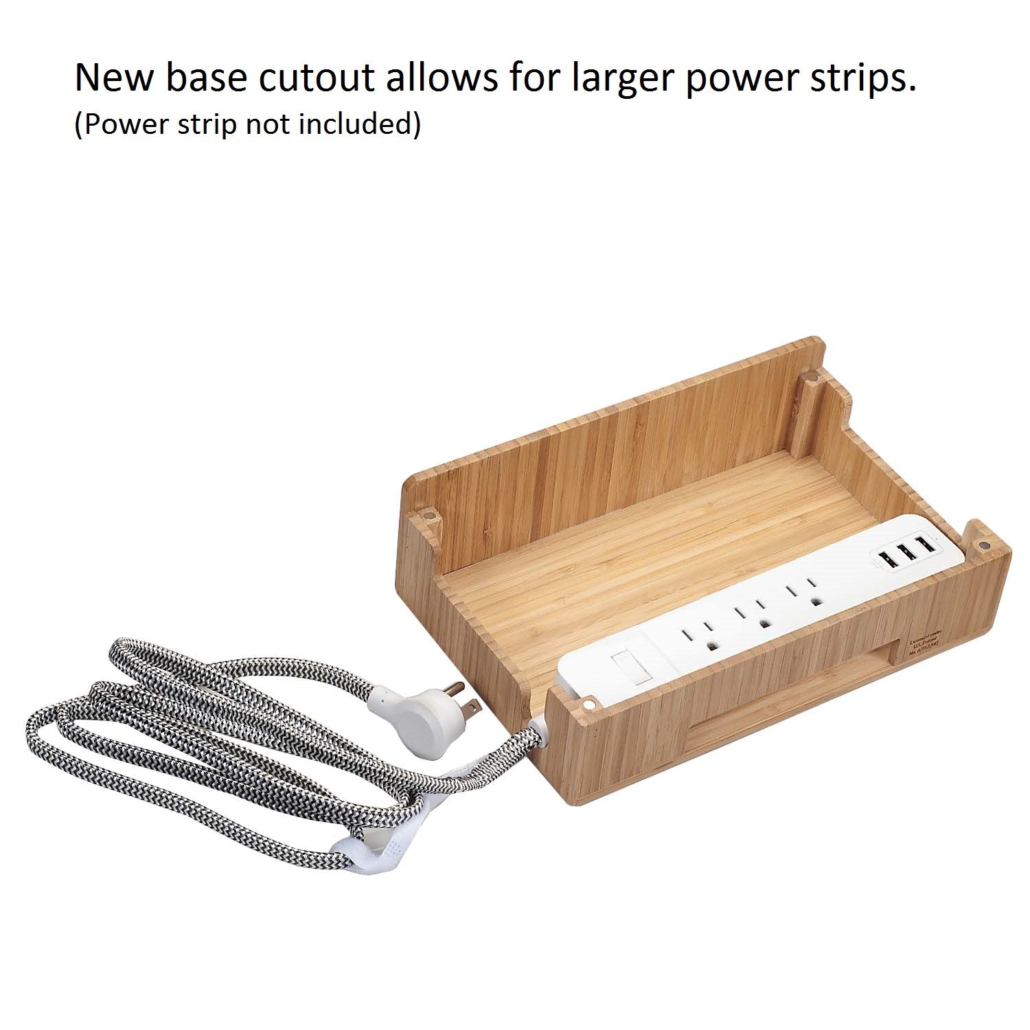 Bamboo Slim Stand and Charging Organizer