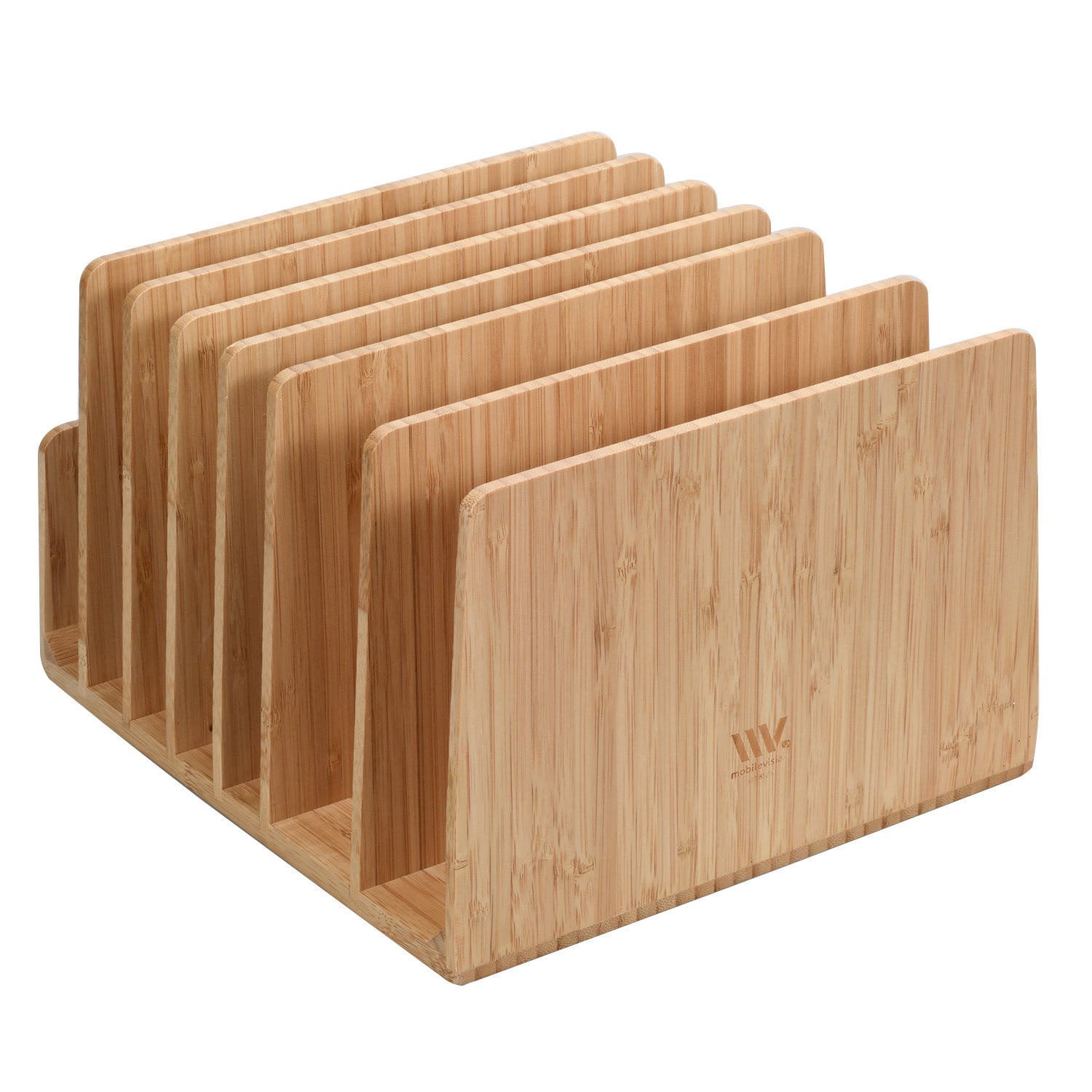 Bamboo 7 Slot Organizer with Extra Wide Slots