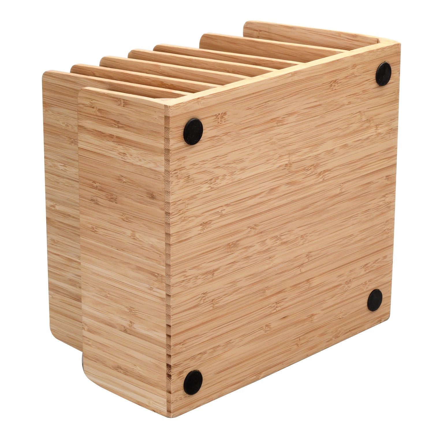 Bamboo 7 Slot Organizer with Extra Wide Slots