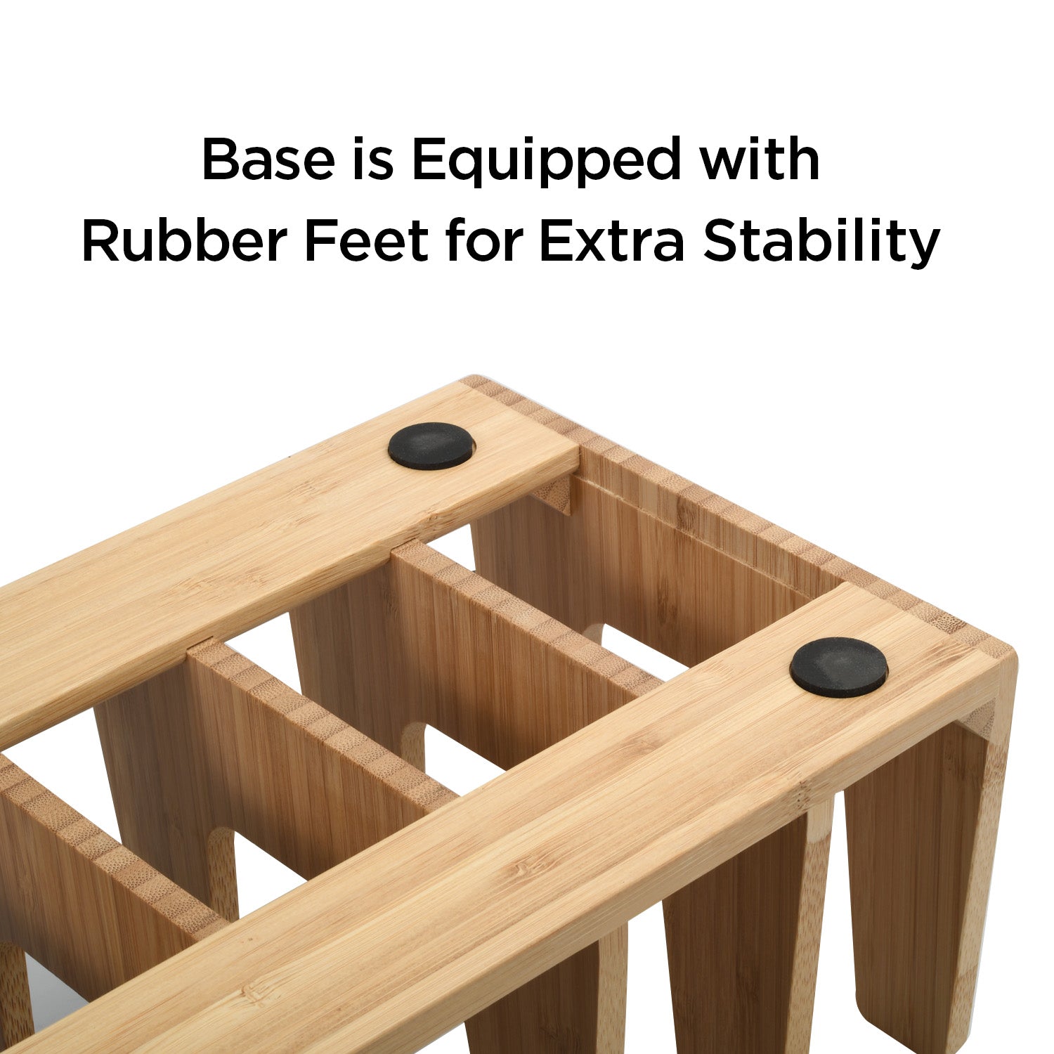 Bamboo Pot Lid Holder & Multi Purpose Organizer