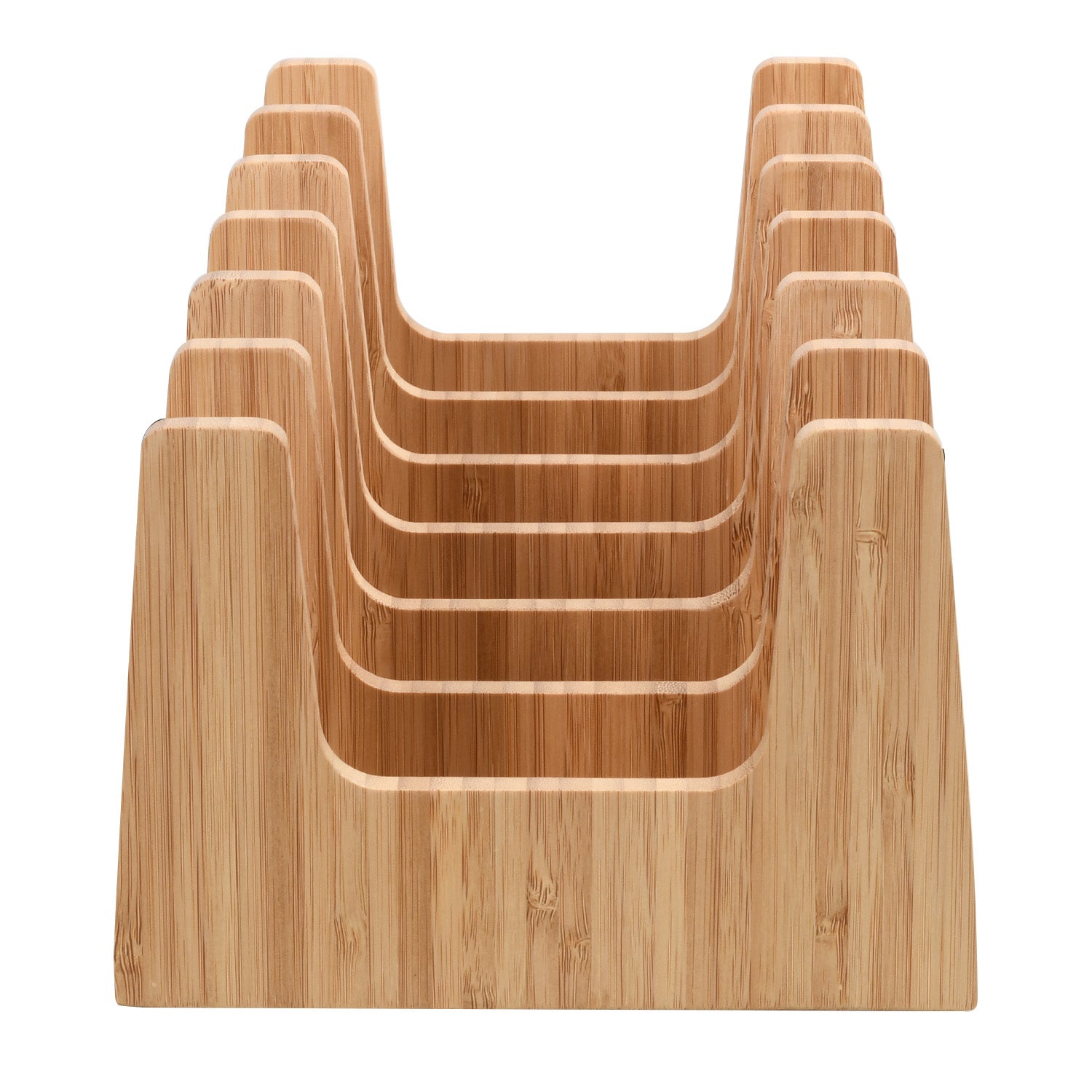 Bamboo Pot Lid Holder & Multi Purpose Organizer