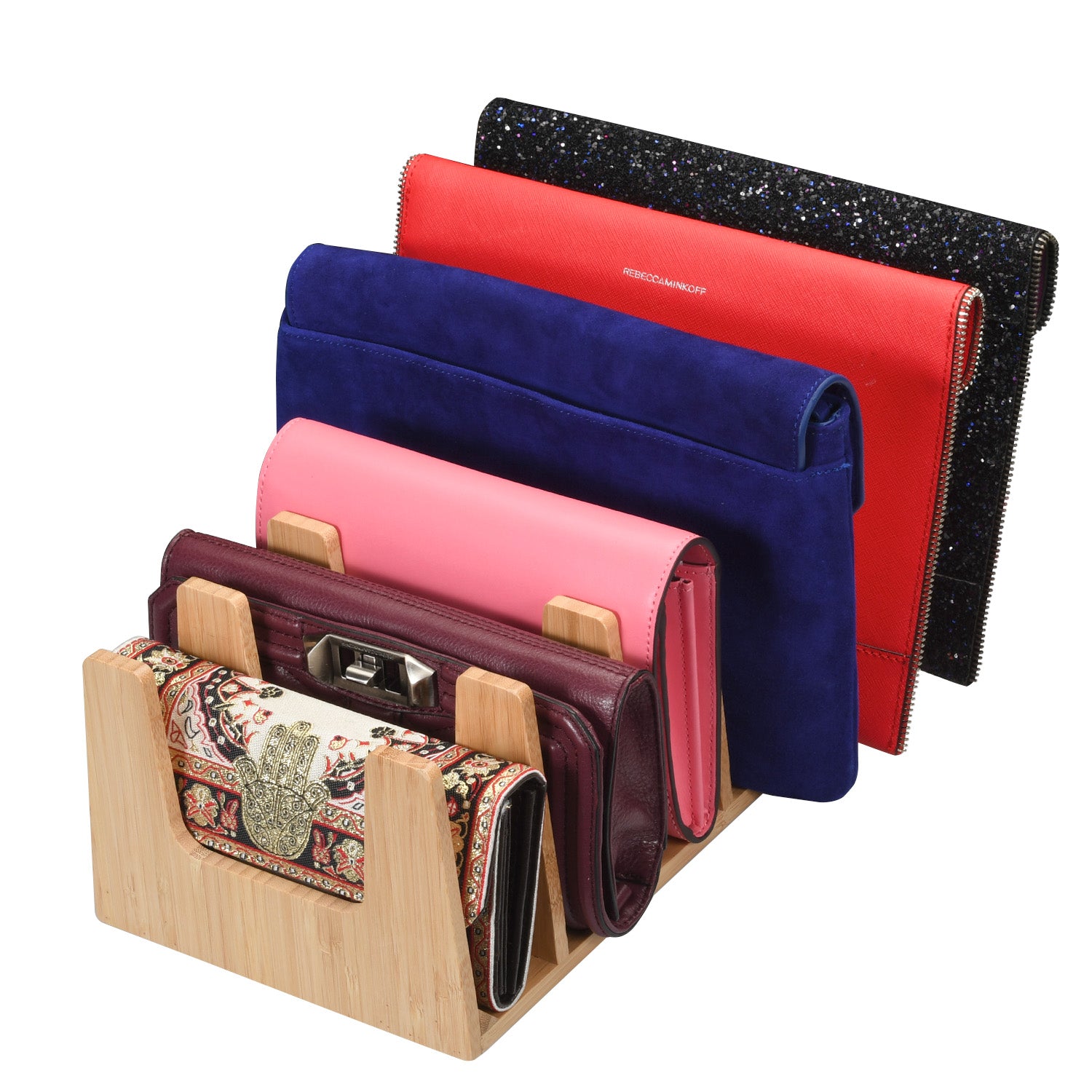 Bamboo Pot Lid Holder & Multi Purpose Organizer