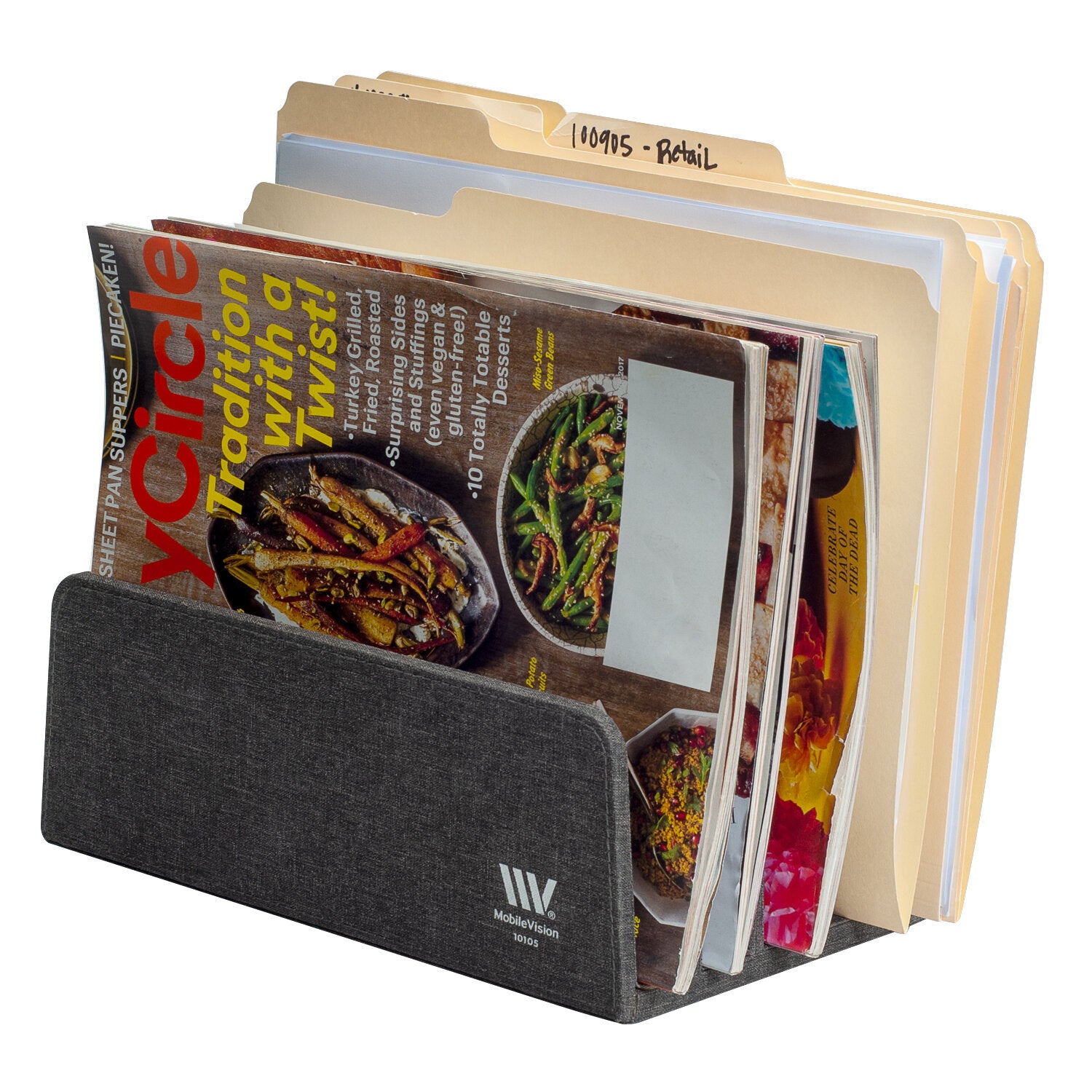 Executive Dark Gray 5 Slot Organizer