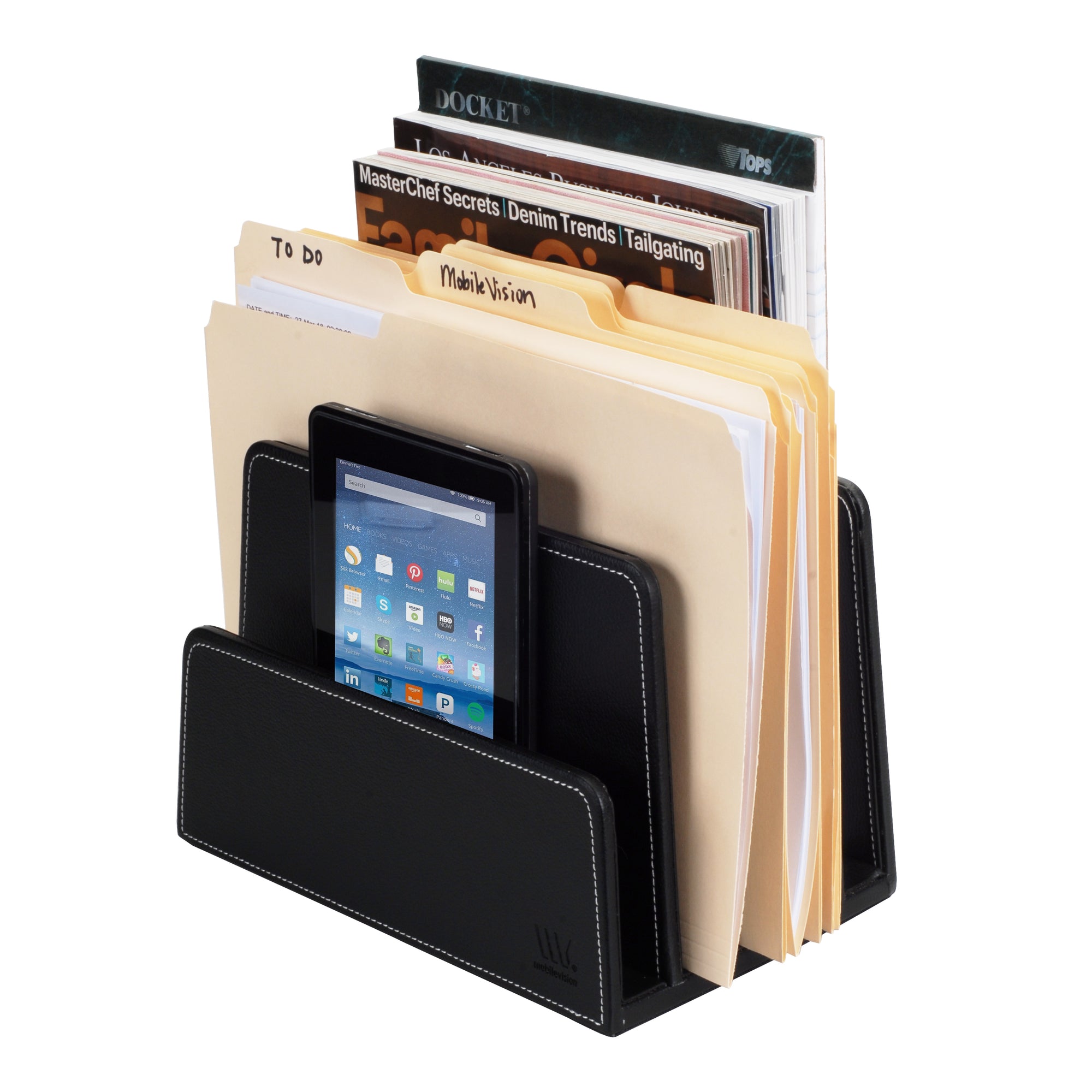 Executive Black 5 Slot Organizer