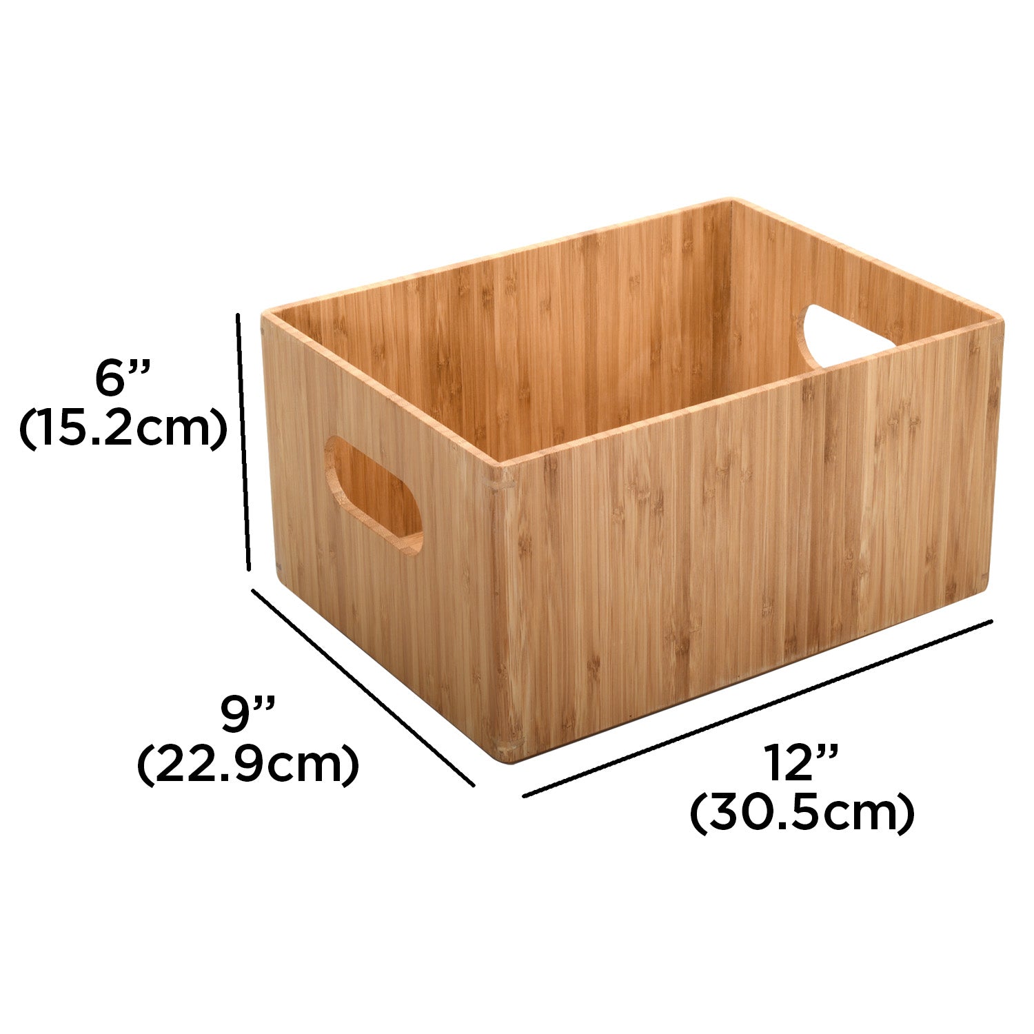 Bamboo Small Storage Box 9 x 12 x 6