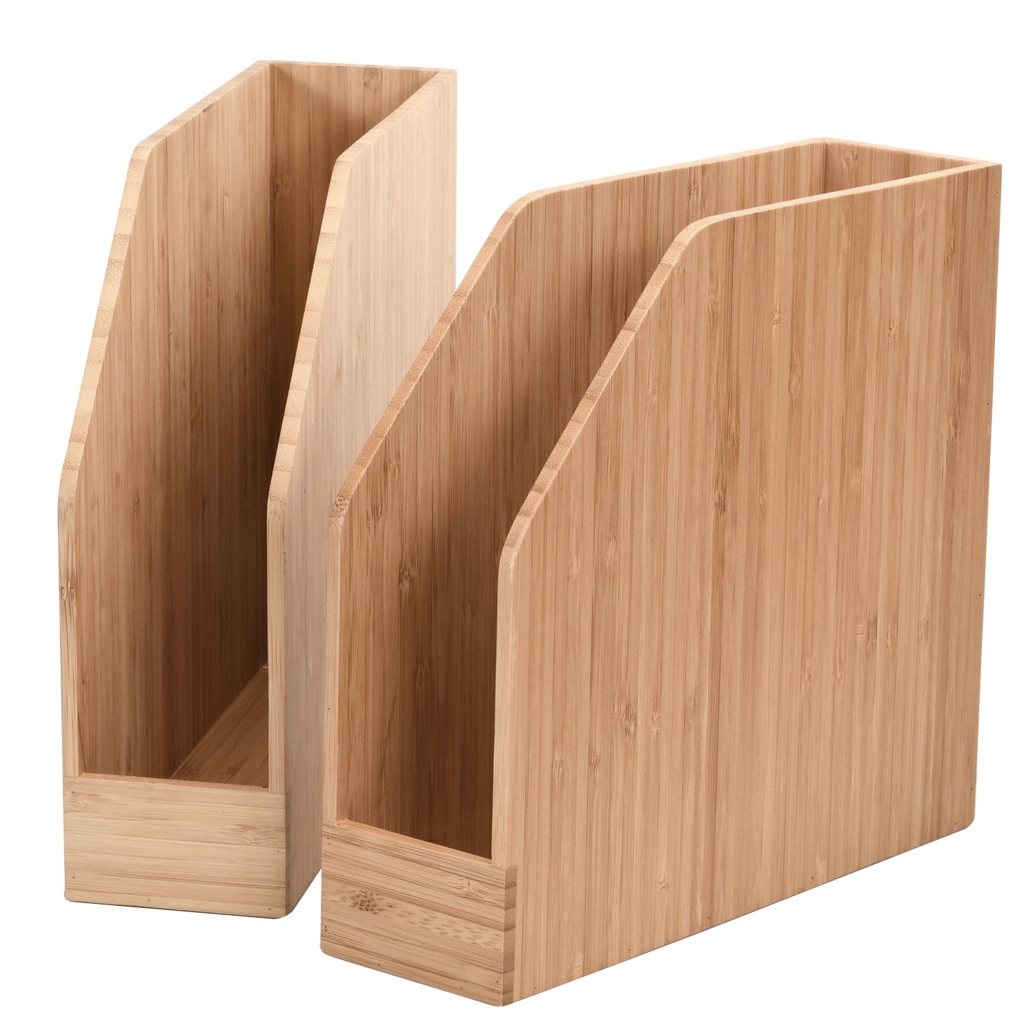 Bamboo Vertical Office Organizer 2 PC Set