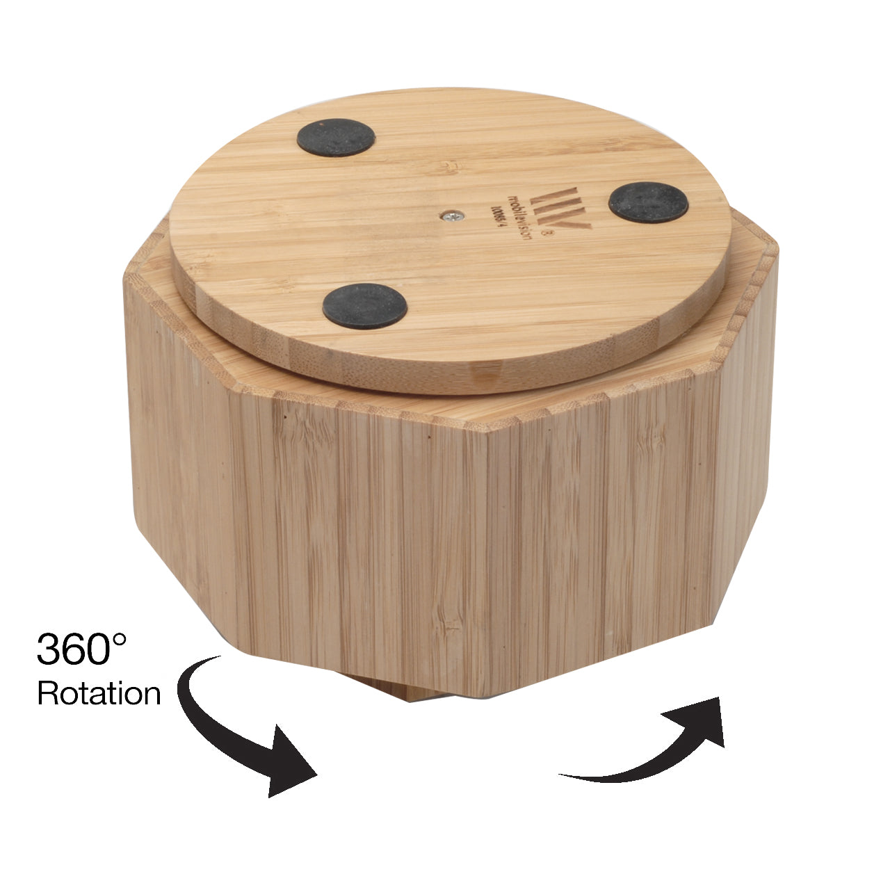 Bamboo Rotating Organizer with Drawer Combo