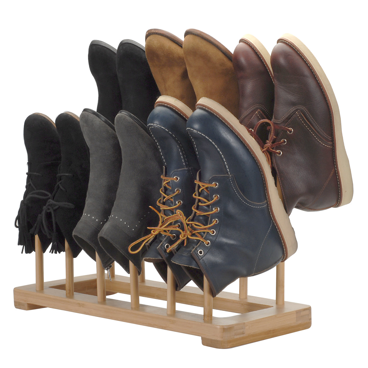 Bamboo Boot Rack & Shoe Organizer