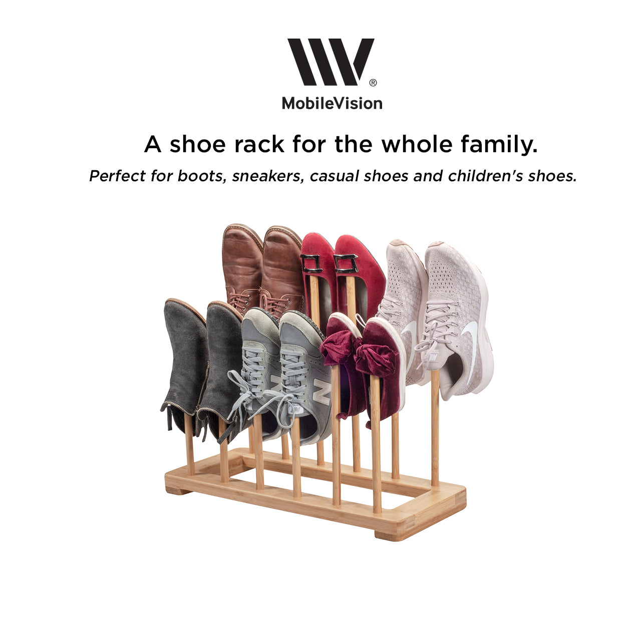 Bamboo Boot Rack & Shoe Organizer