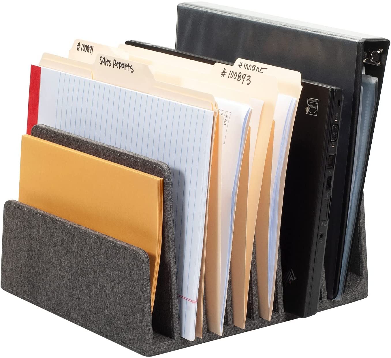 Executive Dark Gray 7 Slot Organizer