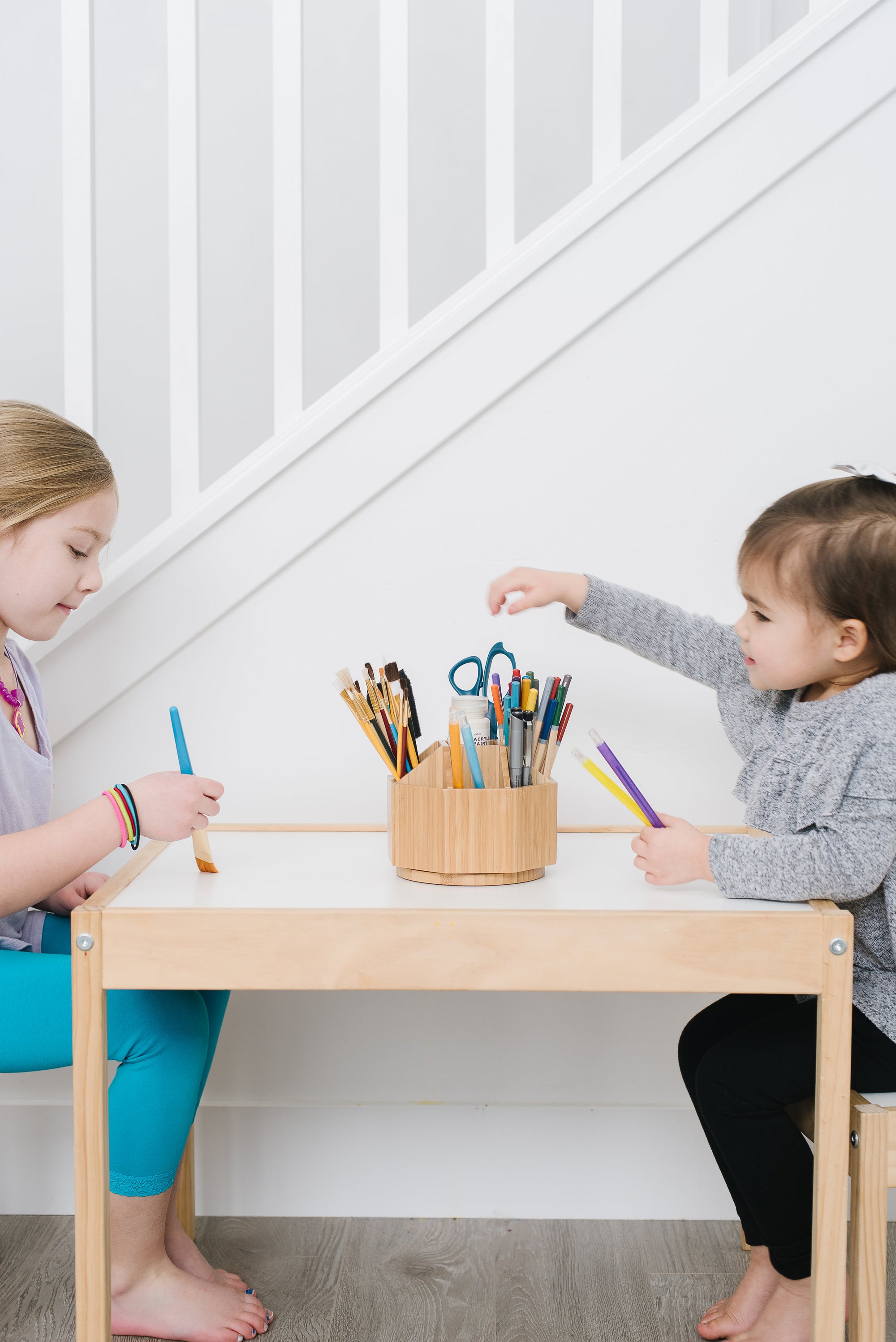 Bamboo Rotating Organizer