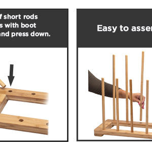 Elevated Bamboo Boot Rack & Shoe Organizer - MobilevisionUS