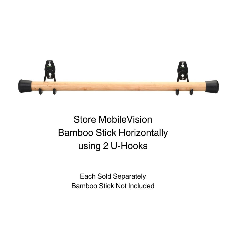 U-Hook for Bamboo Stick Storage