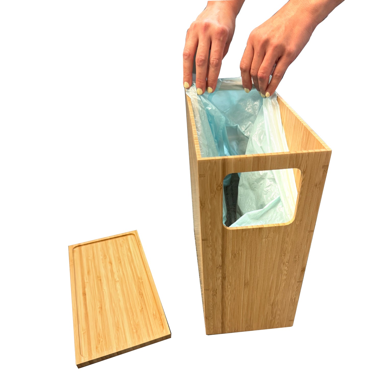 Bamboo Trash Can
