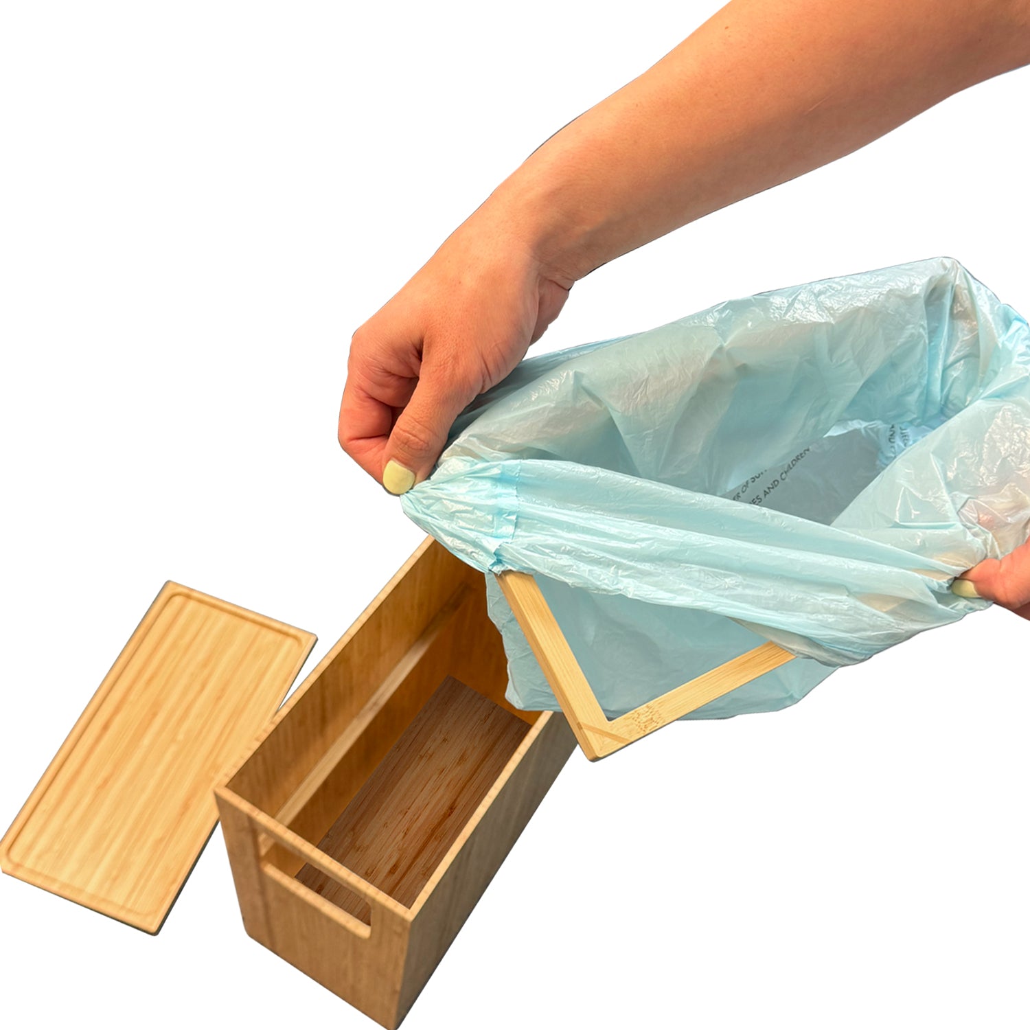 Bamboo Trash Can