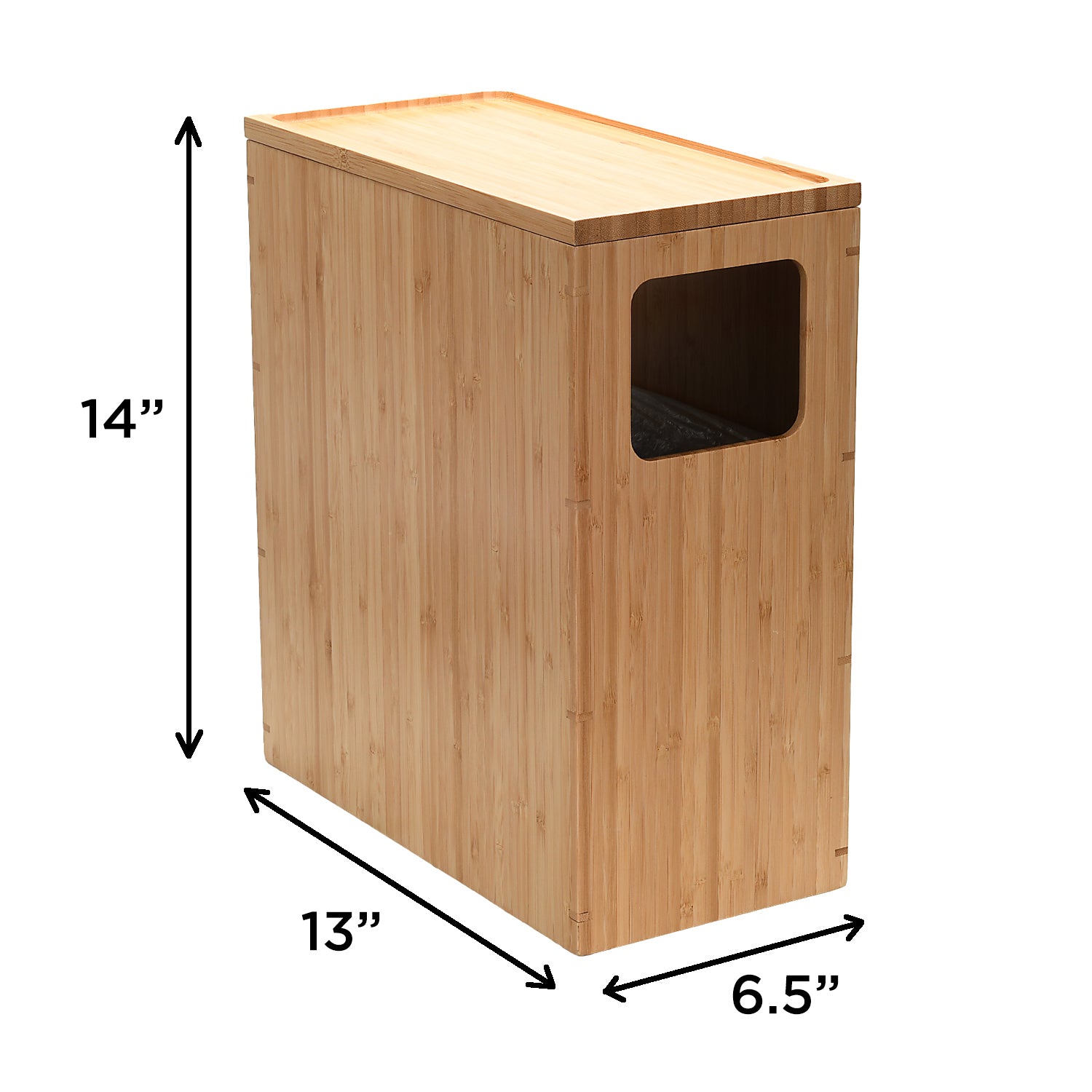 Bamboo Trash Can