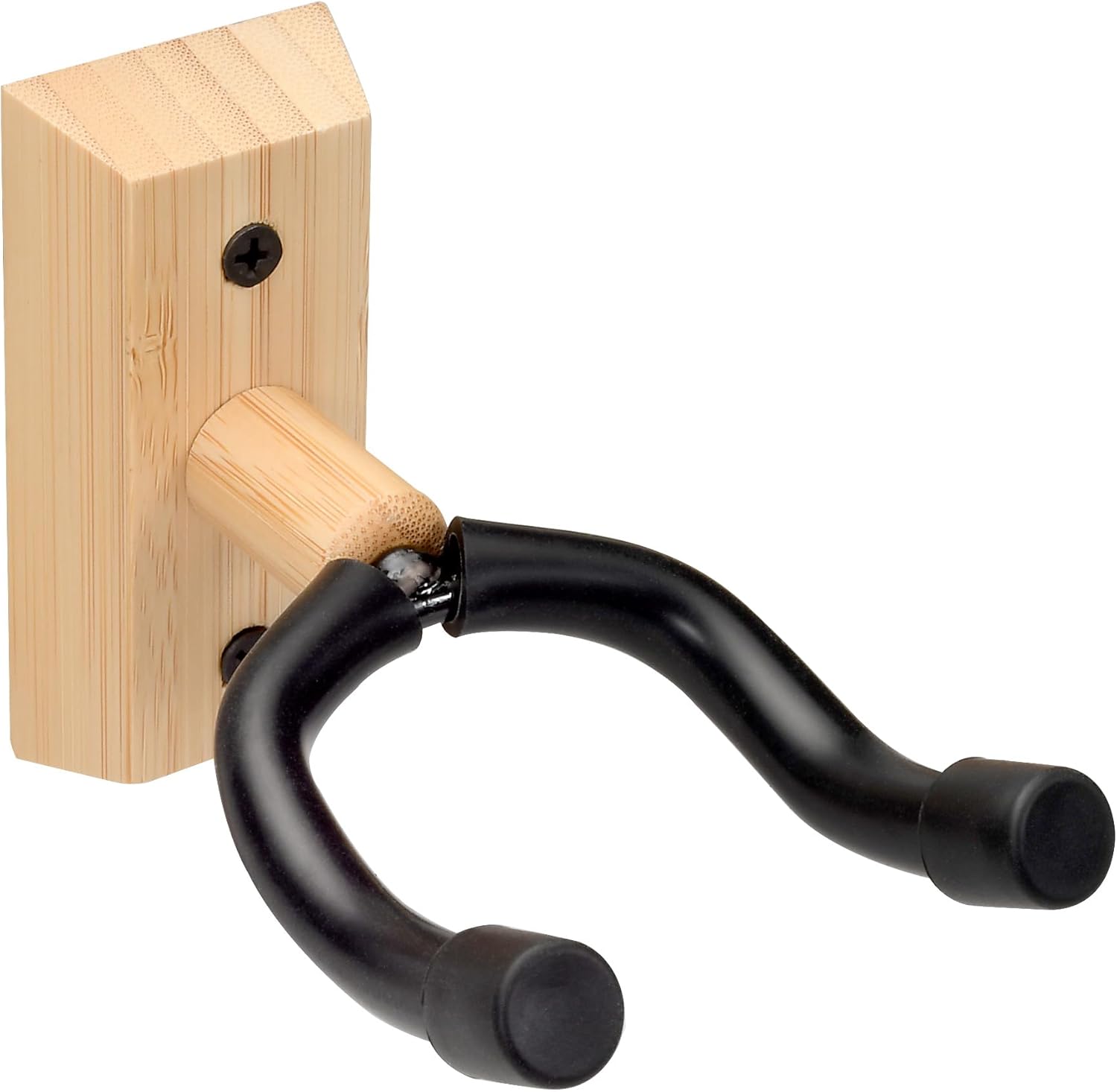Bamboo Wood Guitar Wall Mount Hanger | Universal U-Shape Hook for Acoustic, Electric Guitar, Banjo & Bass
