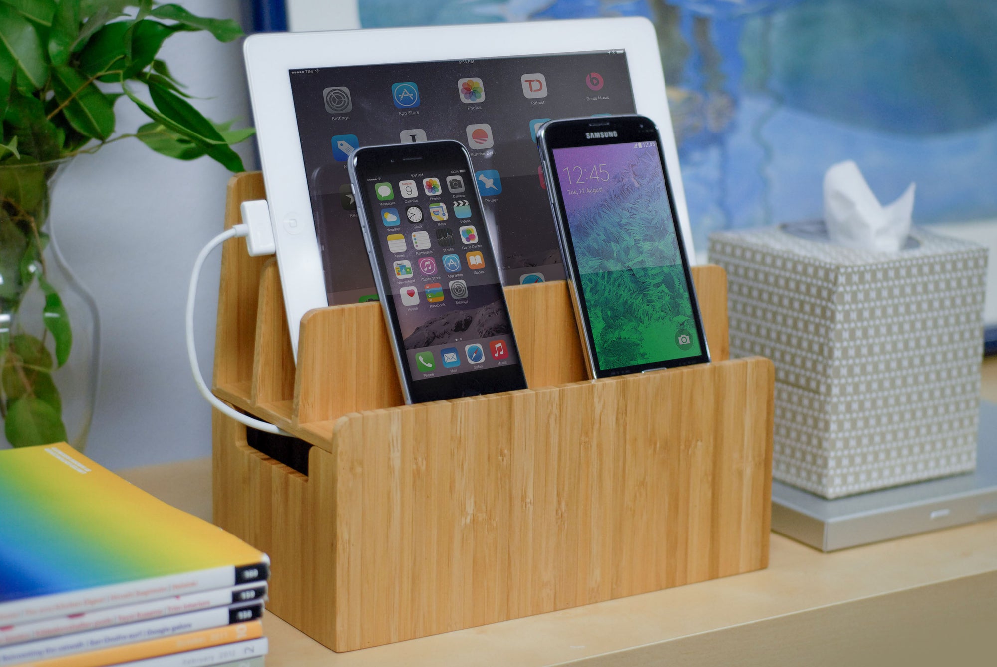 Original Bamboo Charging Stand