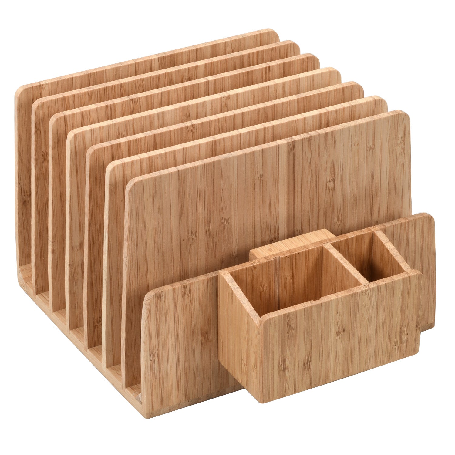 Bamboo Caddy Add - On for Charging Stations and Office Organizers