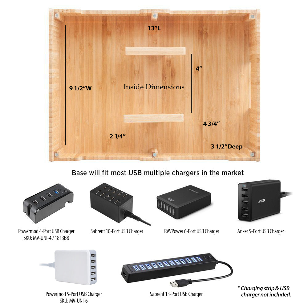 Bamboo 10 Port Charging Station