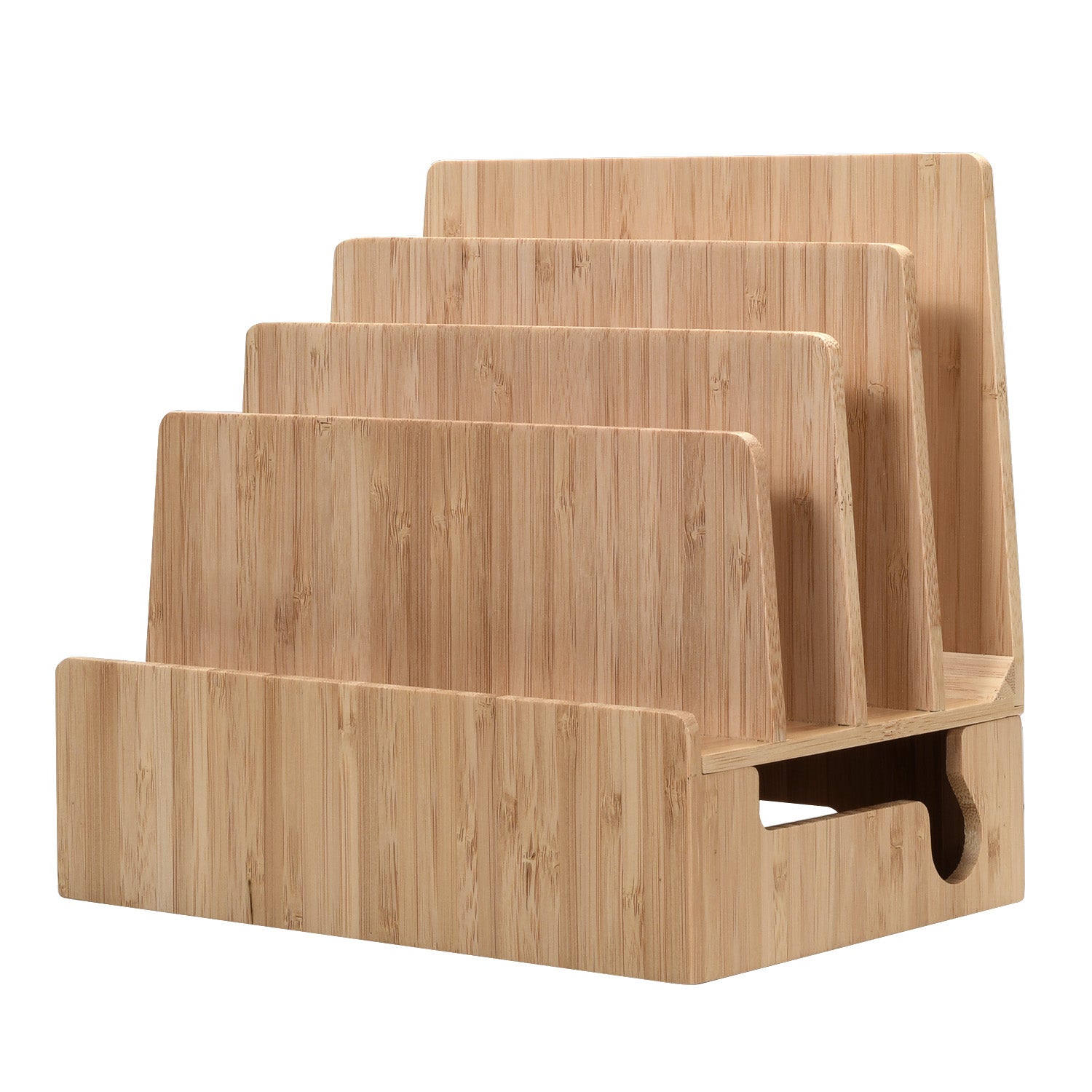 Bamboo Slim Stand and Charging Organizer