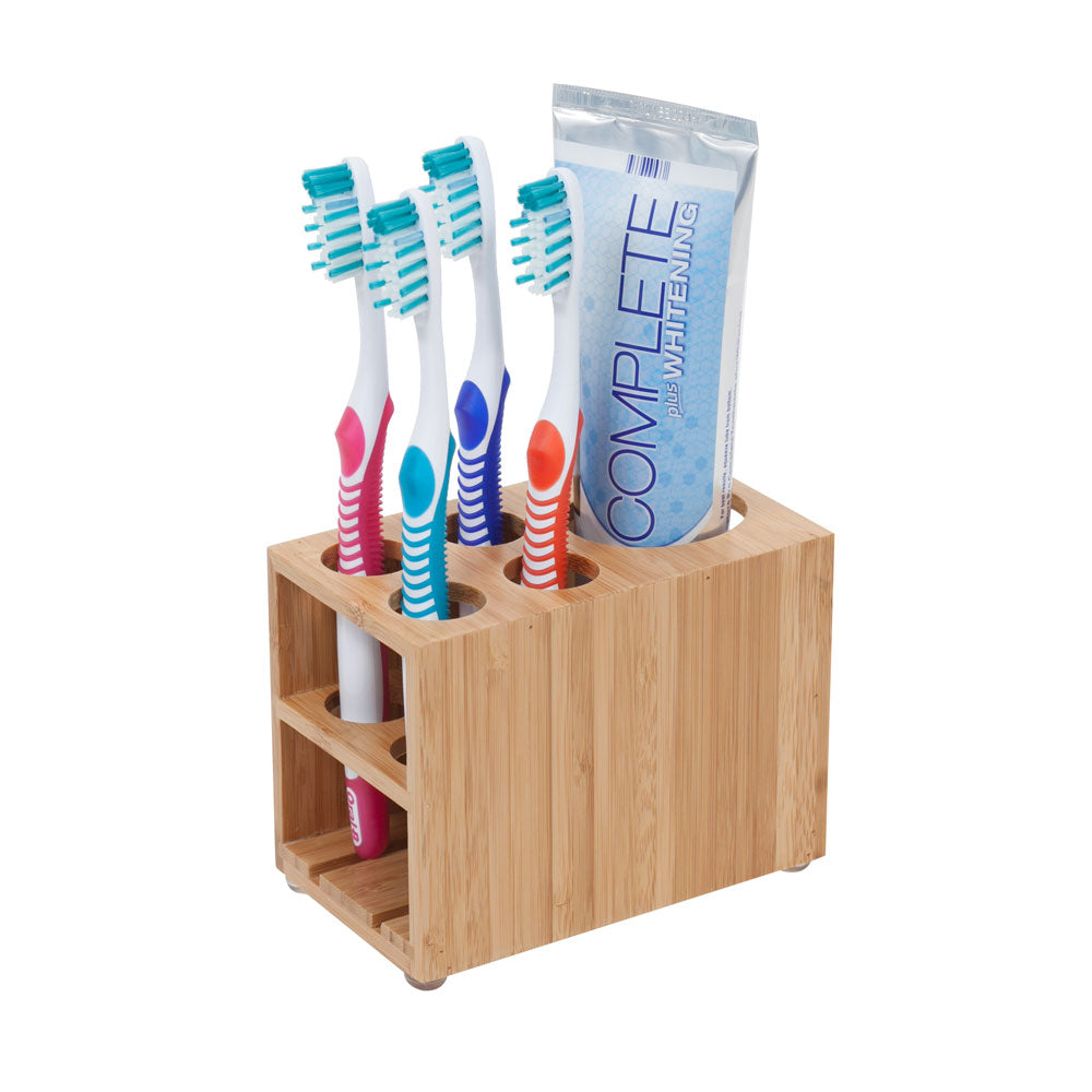 Bamboo Drawer & Brush Holder Combo