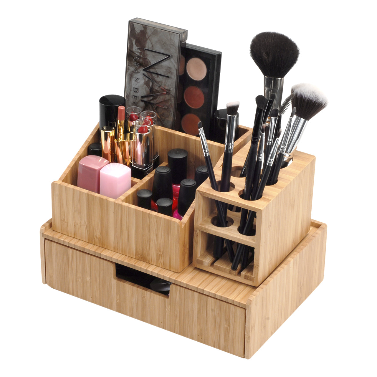 Bamboo Makeup Organizer Complete 3 PC Set