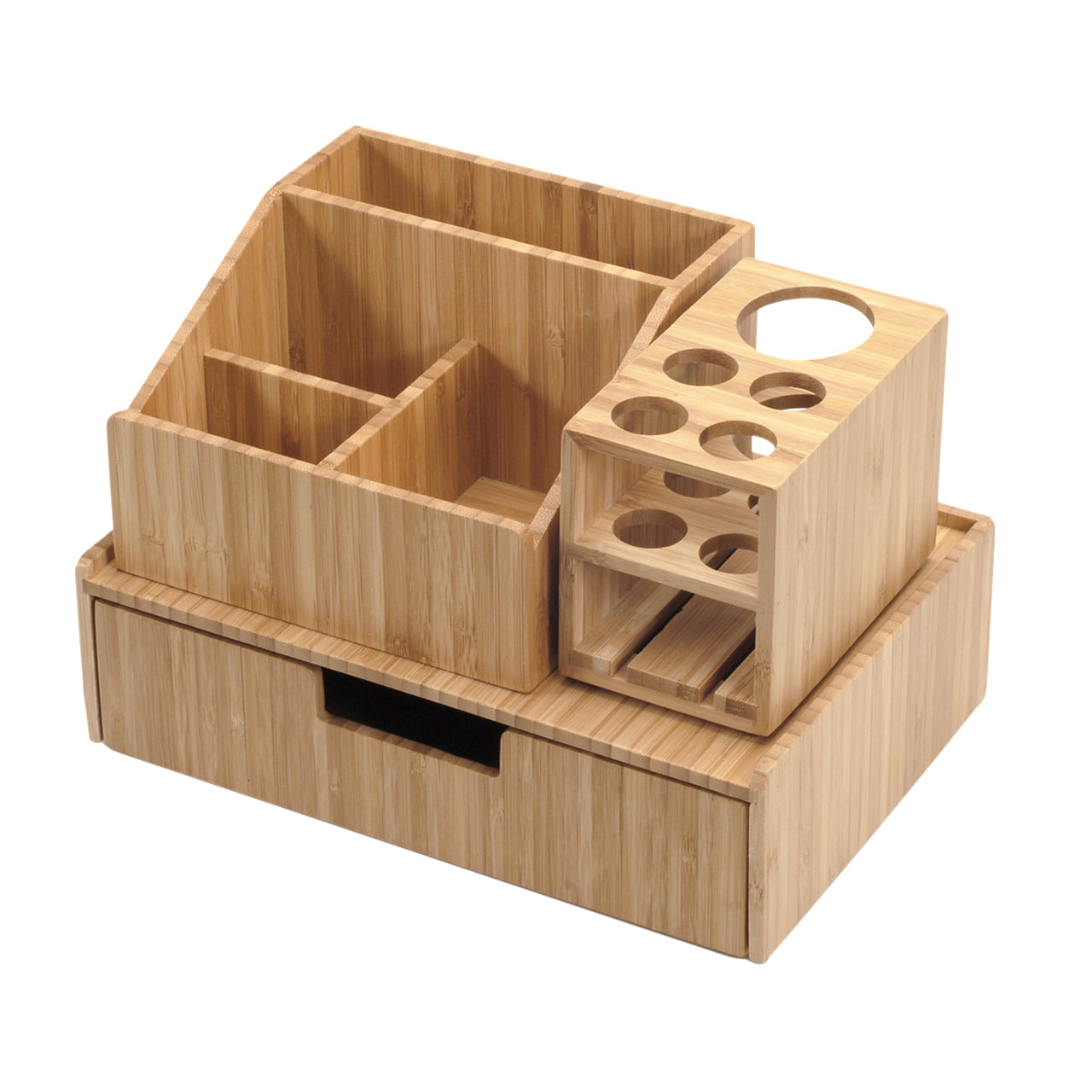 Bamboo Makeup Organizer Complete 3 PC Set