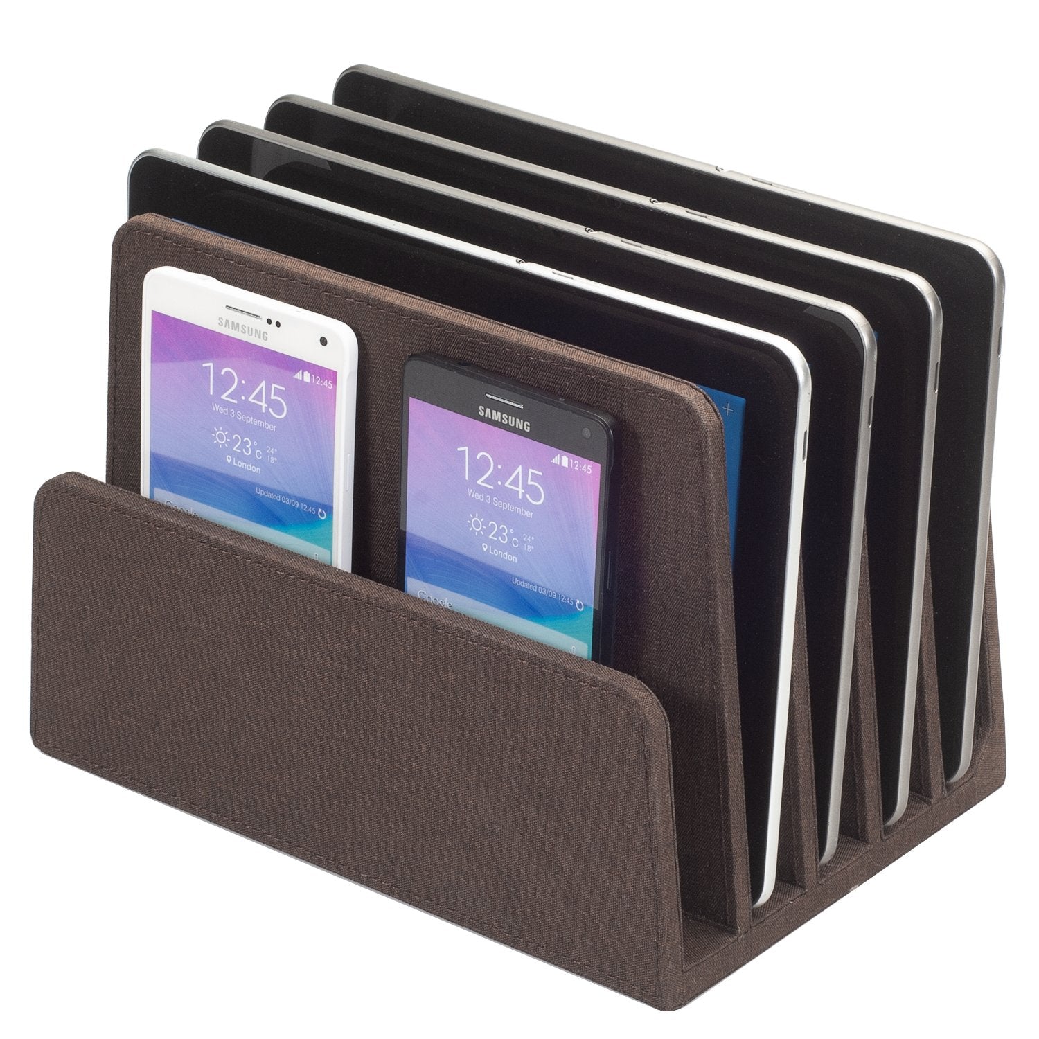 Executive Dark Brown 5 Slot Organizer