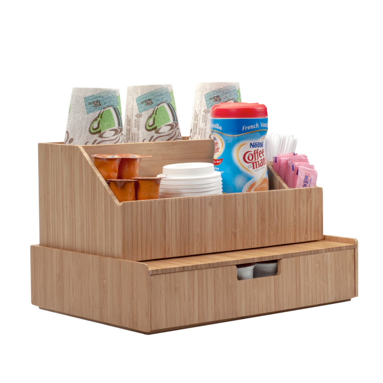 Bamboo Large Drawer & All-In-One Organizer Set