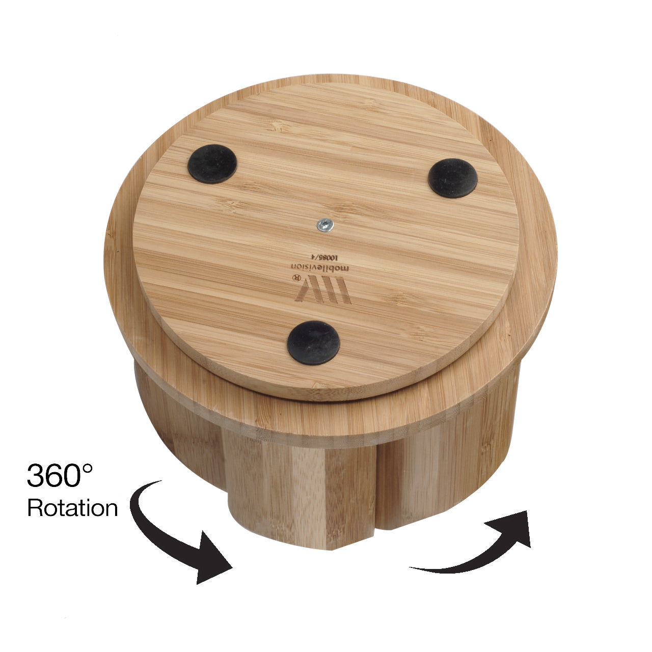 Bamboo Circular Rotating Organizer