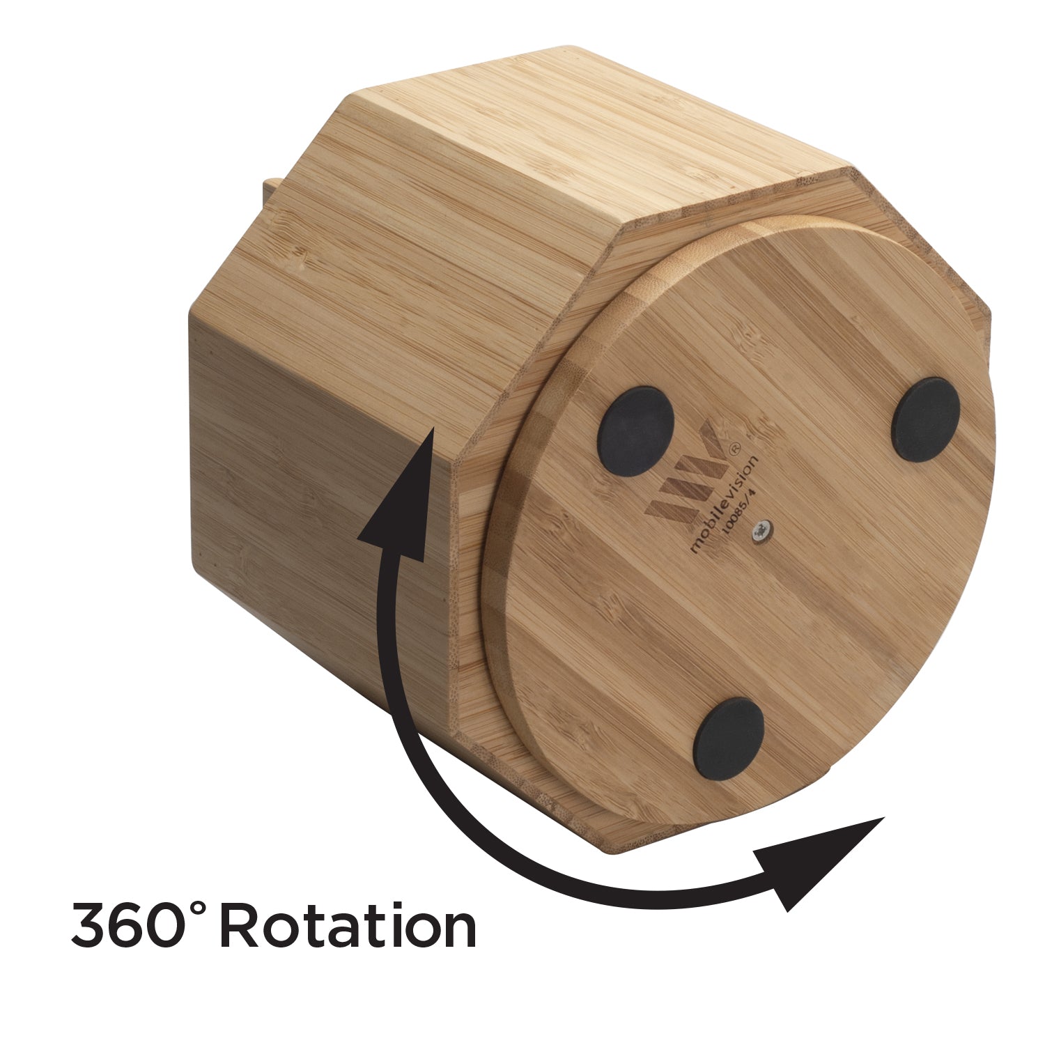 Bamboo Rotating Multi Purpose Utensil Holder (UPDATED 7 INCH MODEL)
