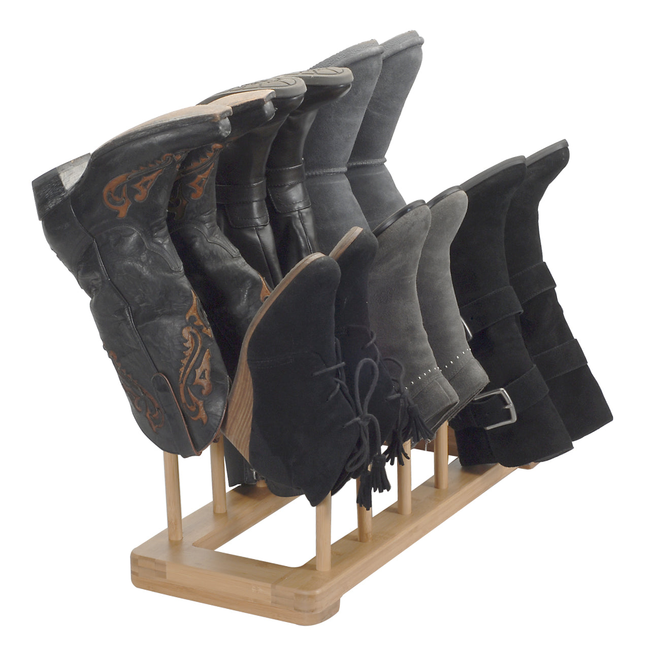 Bamboo Boot Rack & Shoe Organizer