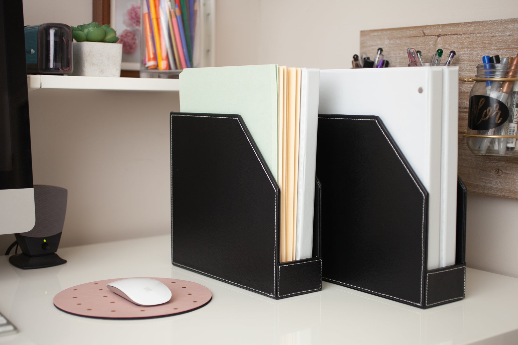 Executive Vertical Office Organizer 2 PC Set