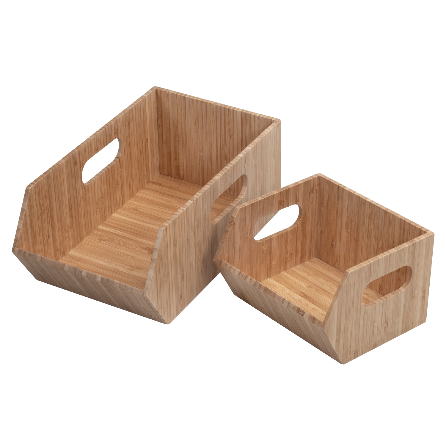 Mobilevision Bamboo Small Storage Box with Lid Included