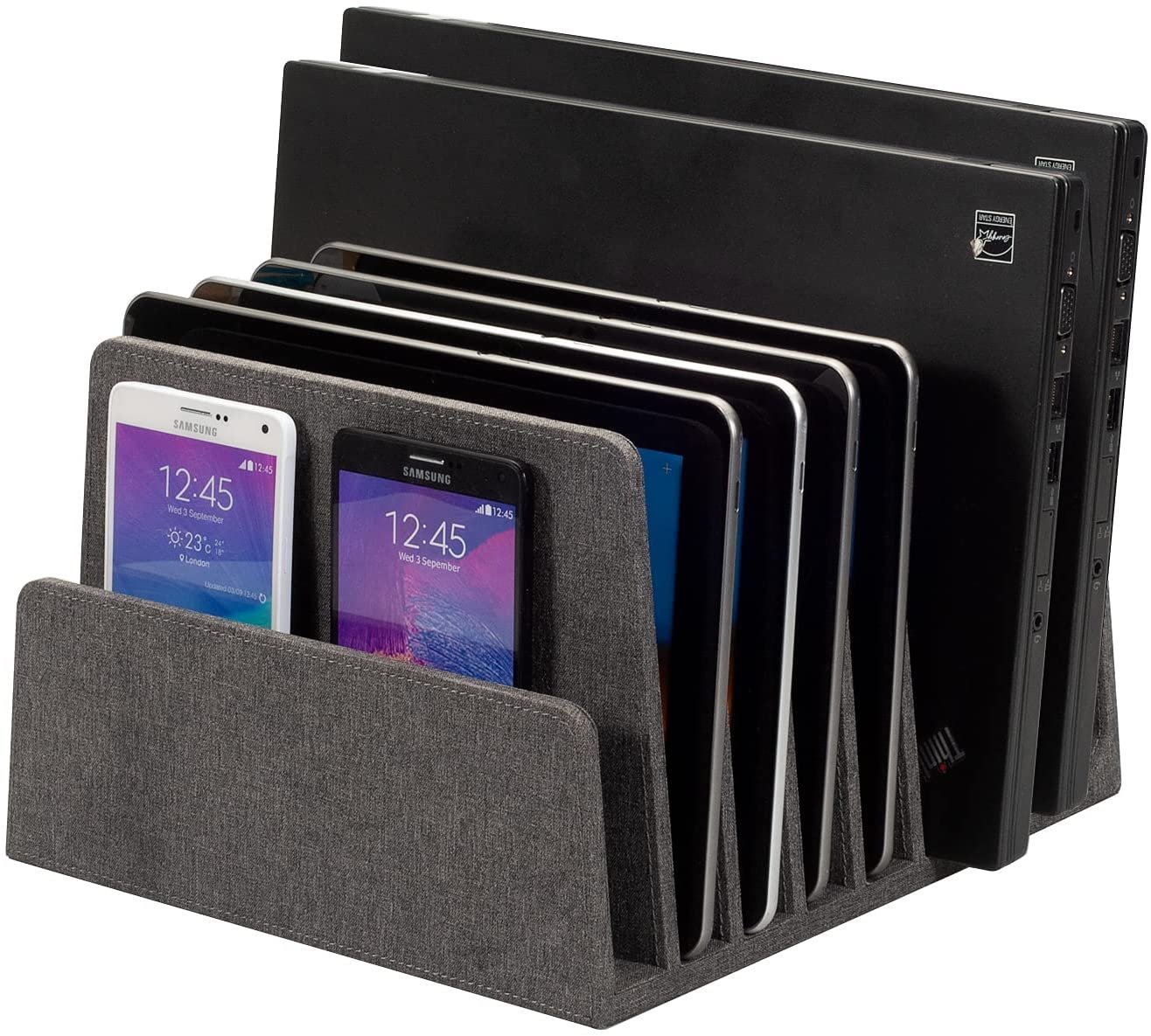 Executive Dark Gray 7 Slot Organizer