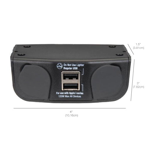 Multi-Use Vehicle Charger with Dual USB Ports - CE Supply
